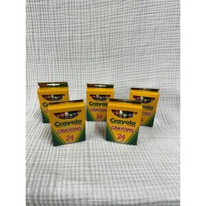 5 Packs of Vintage 1999 Crayola Crayons 24 Pack with Retired Dandelion Crayon